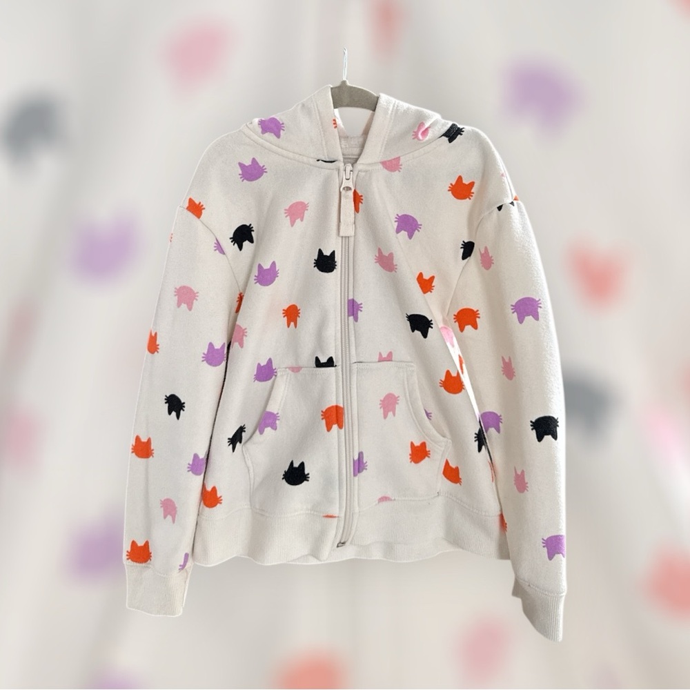 Kids' Cat Patterned Hoodie